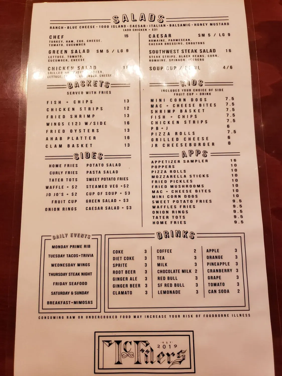 Menu 5