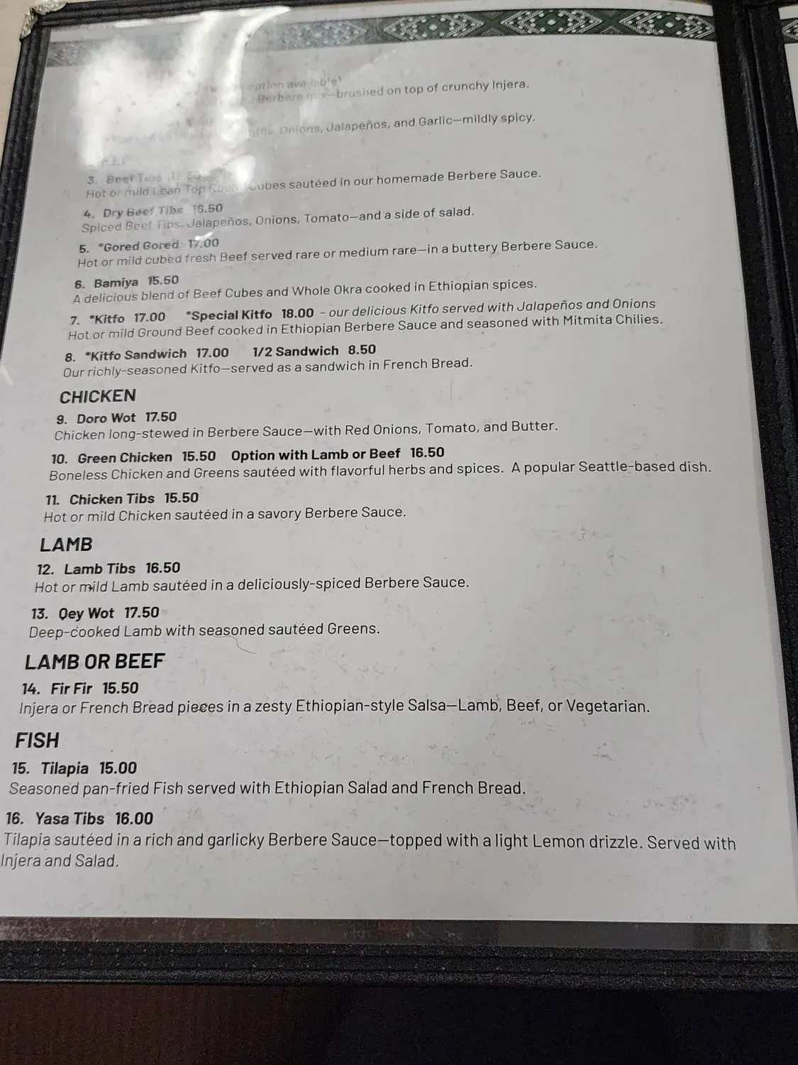 Menu 6