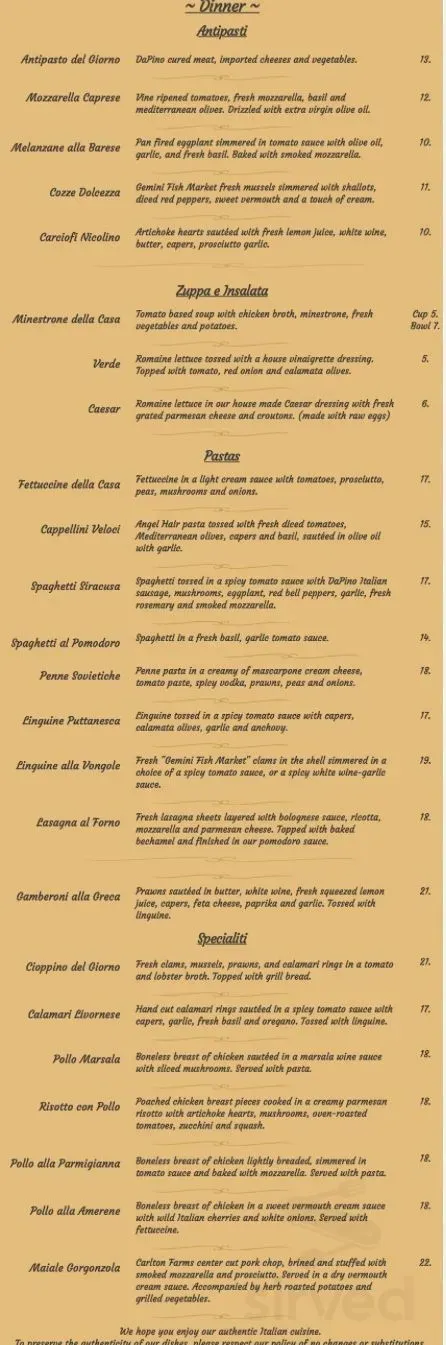 Menu 1