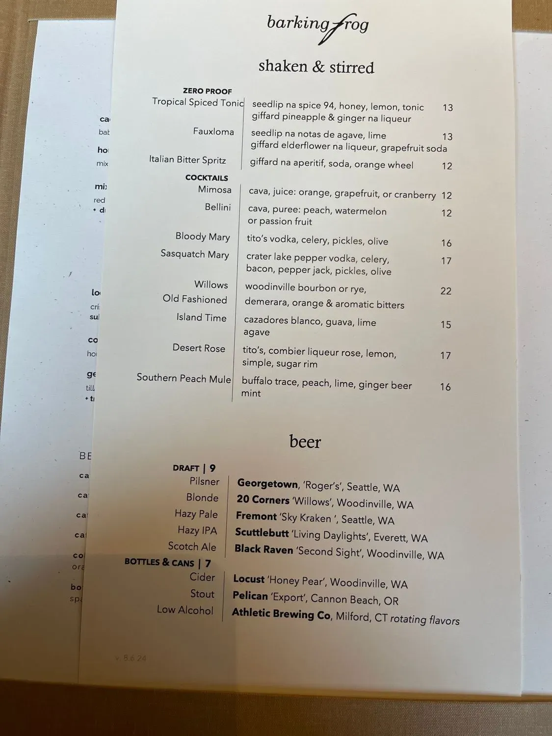 Menu 5