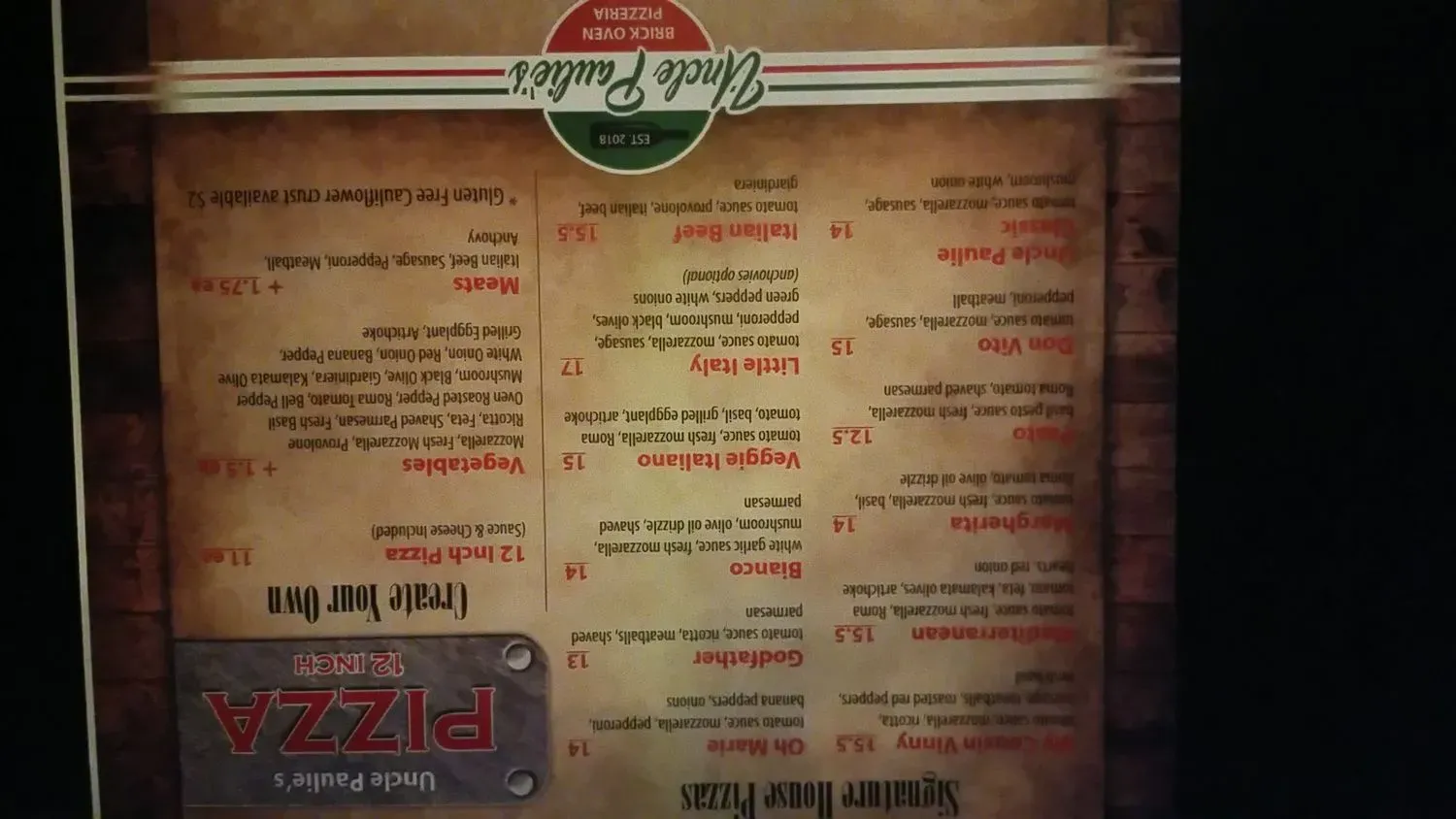 Menu 2