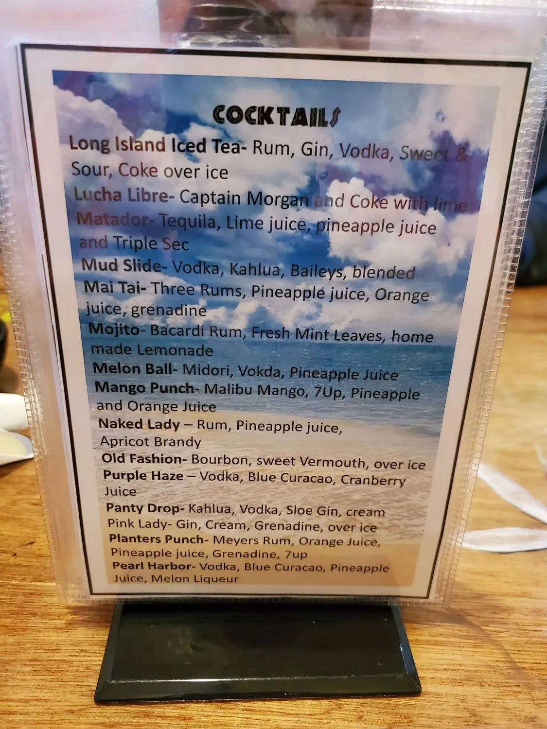 Menu 5