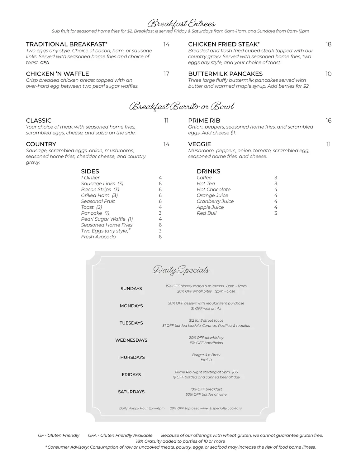 Menu 1