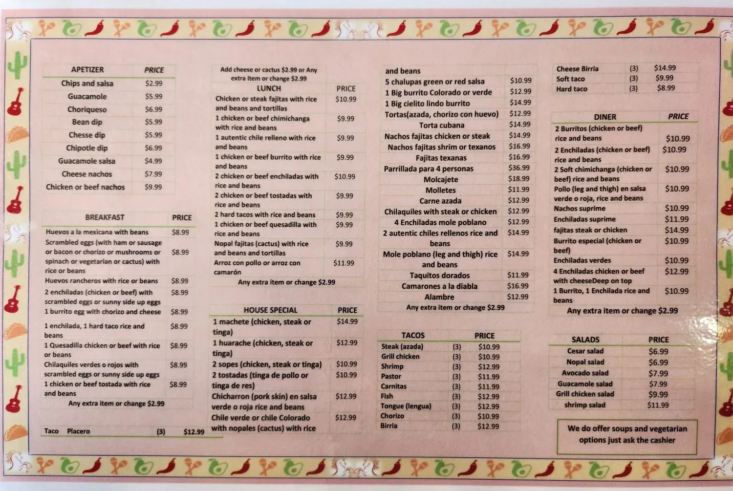 Menu 5