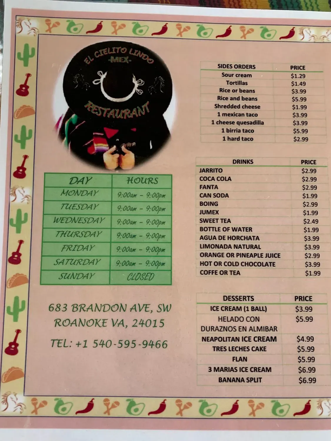 Menu 3