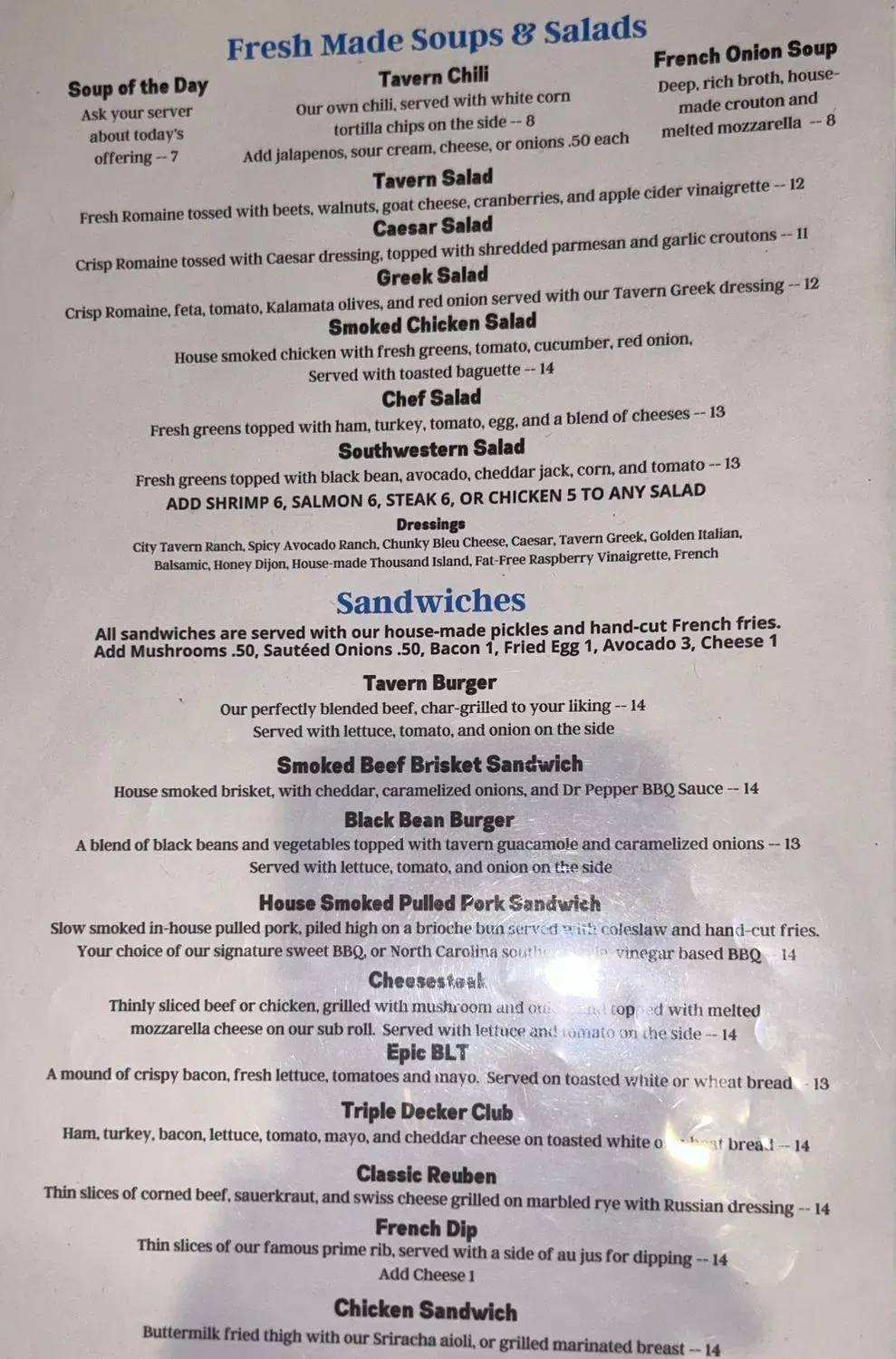 Menu 1