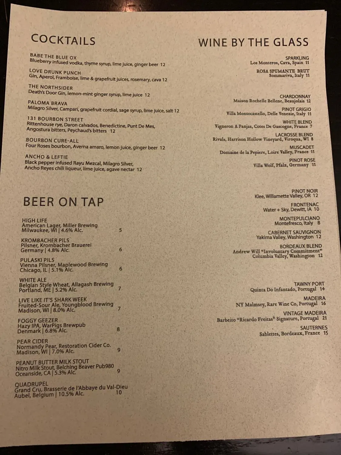 Menu 4