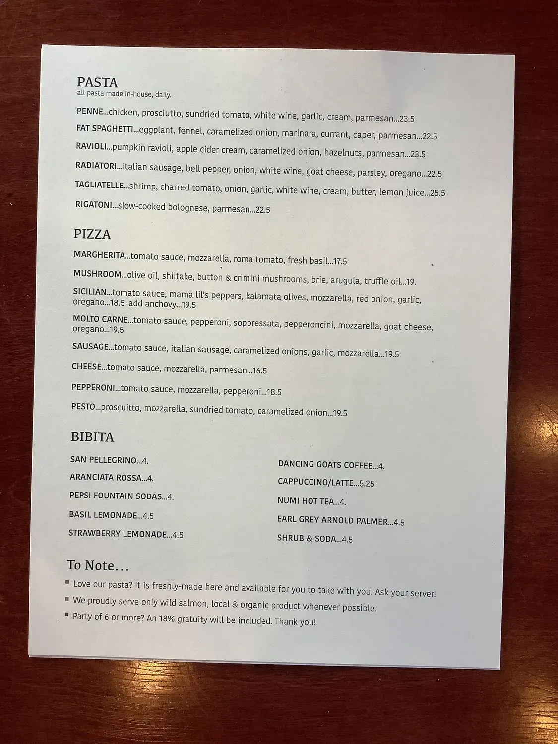 Menu 2