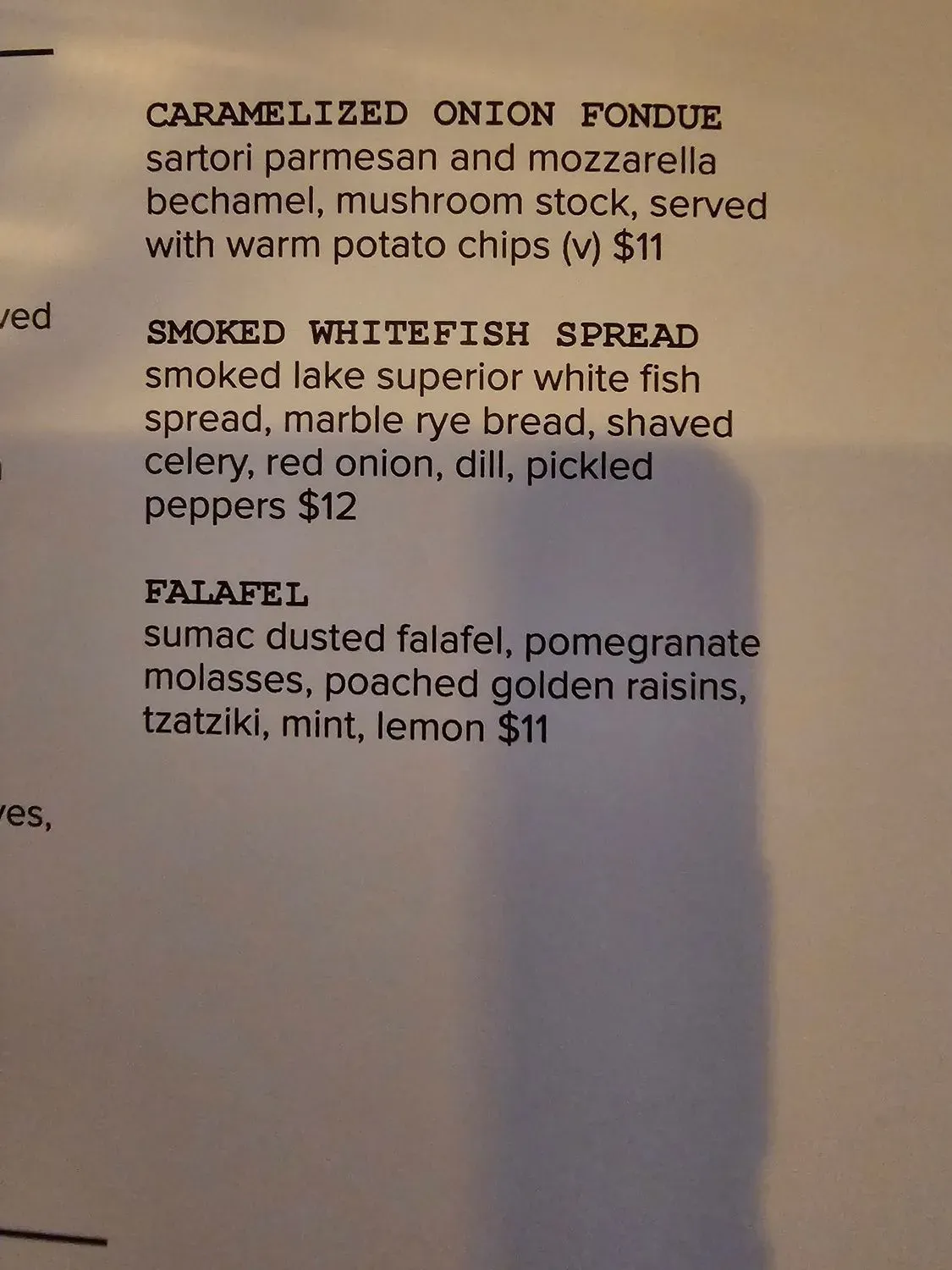 Merchant Madison Menu - Updated October 2025