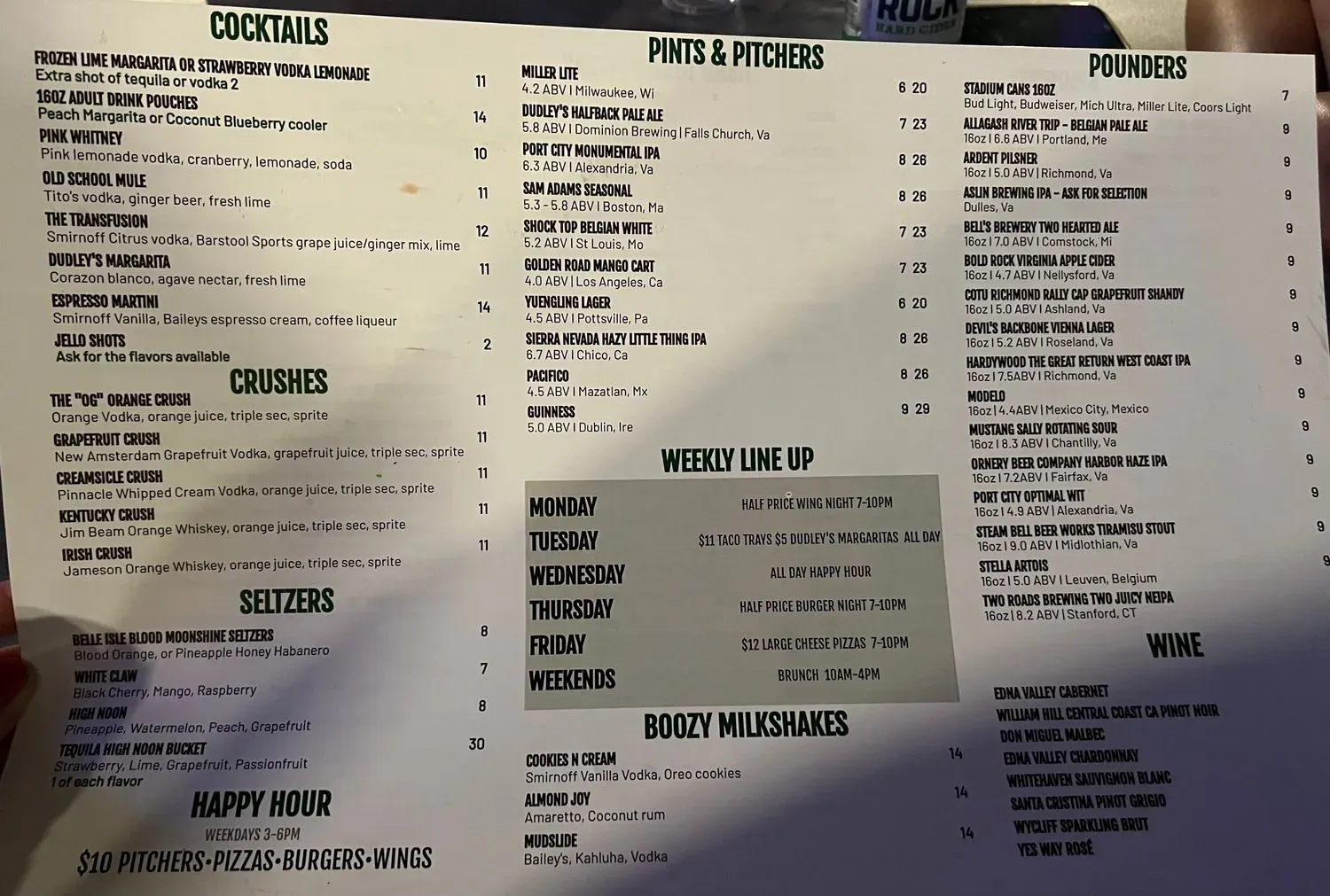 Menu 4