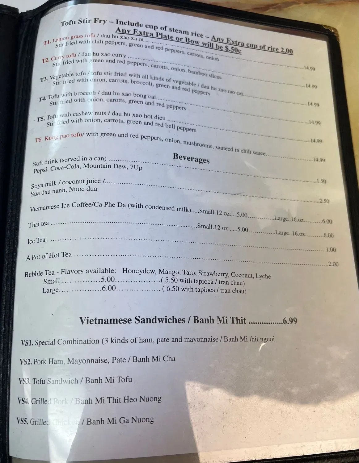 Menu 6