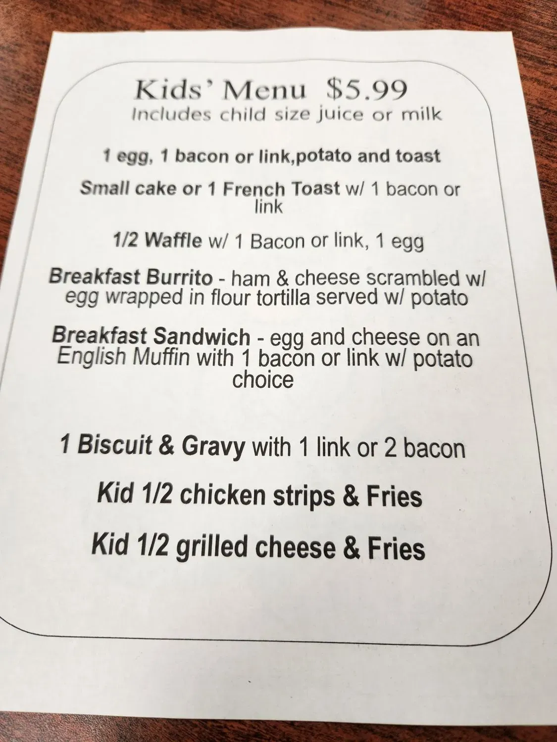 Menu 5