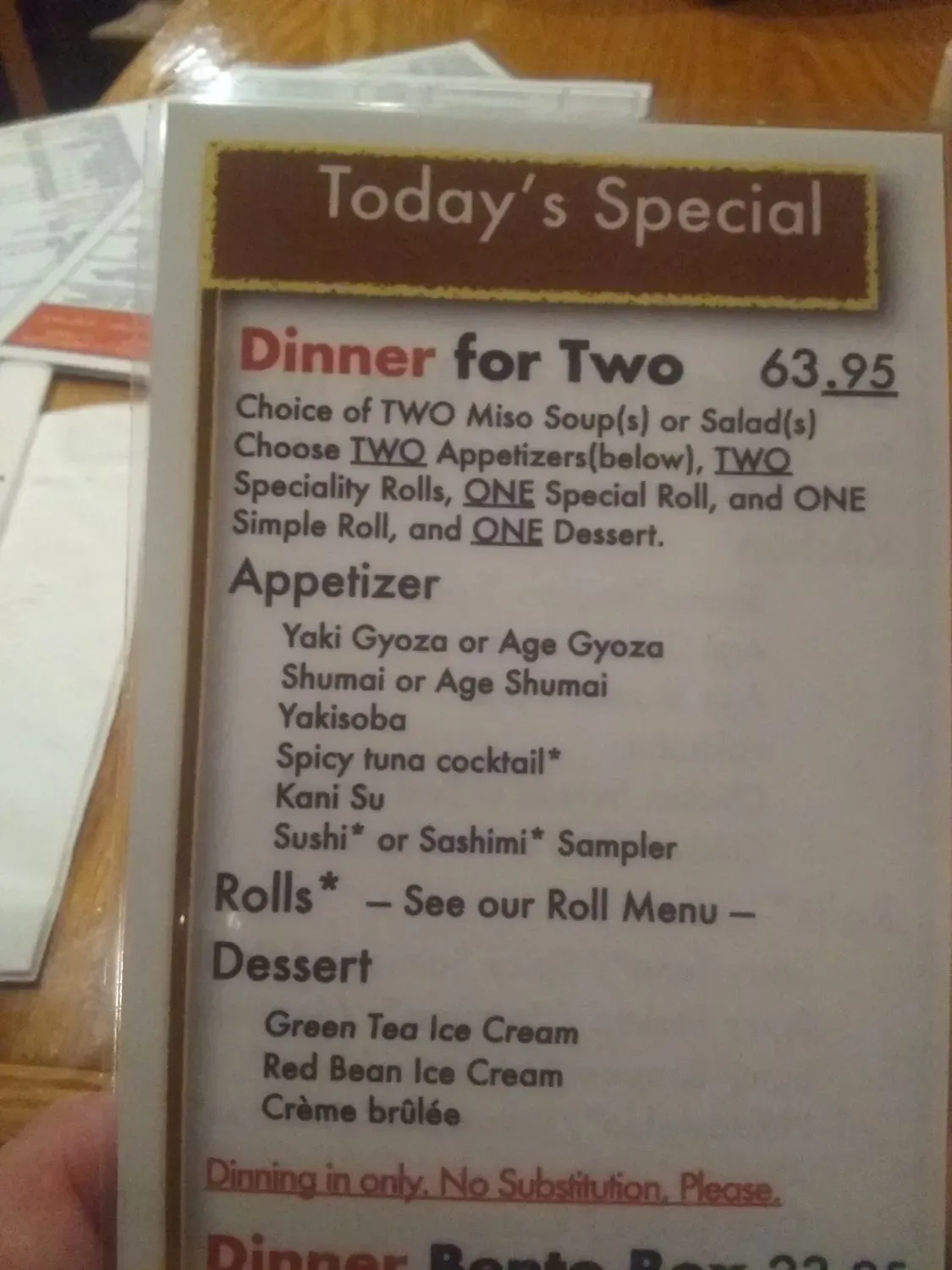 Menu 6