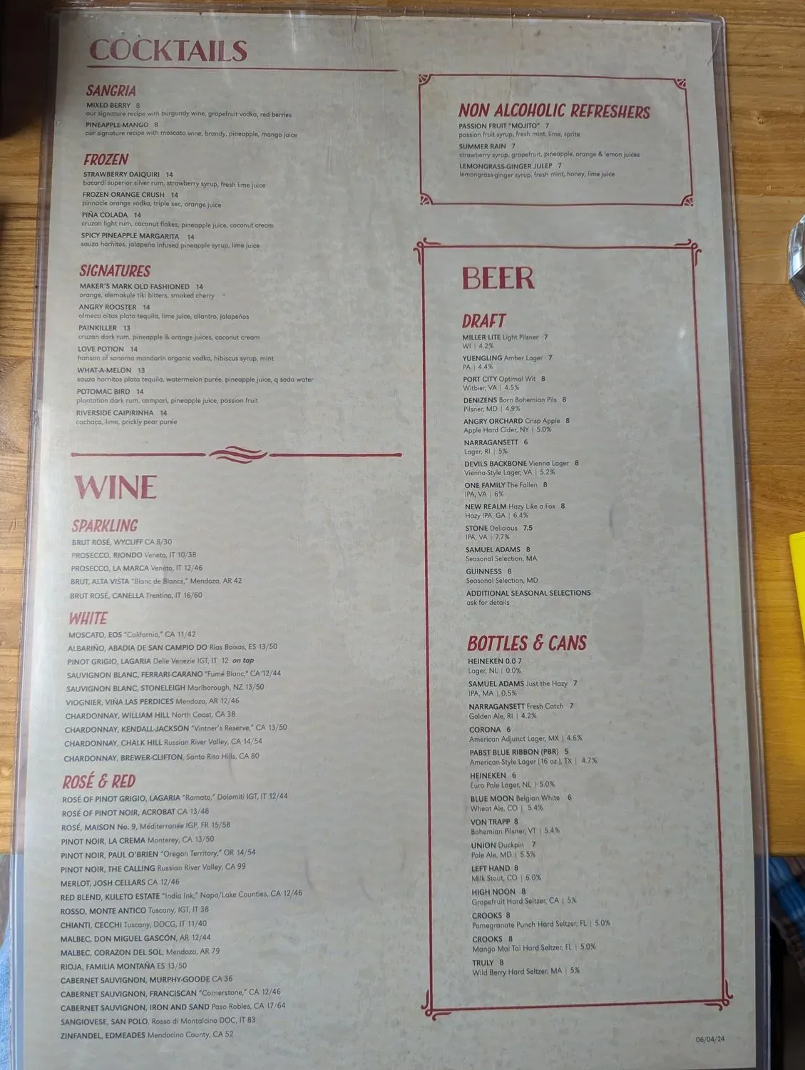 Menu 6