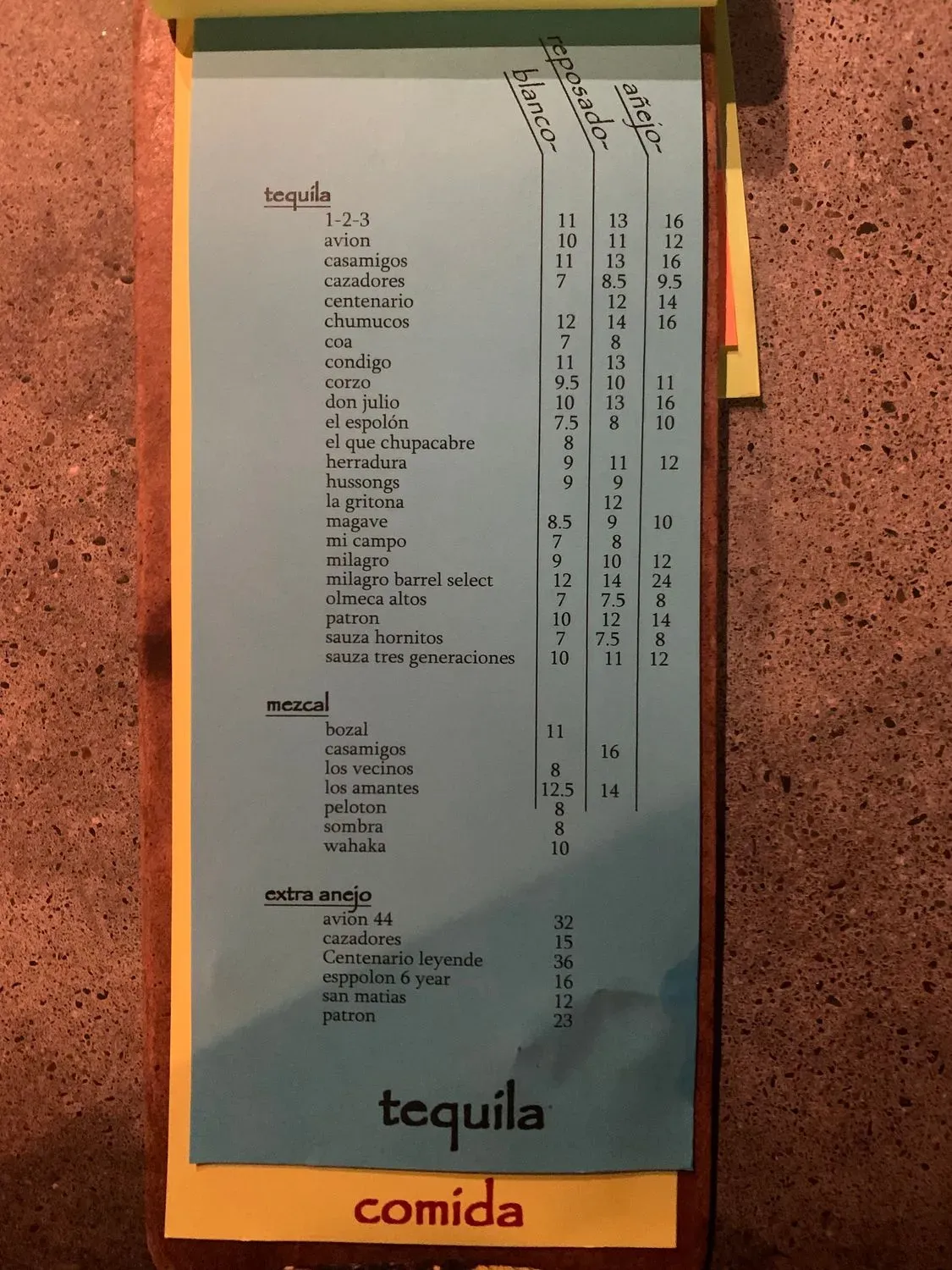 Menu 1