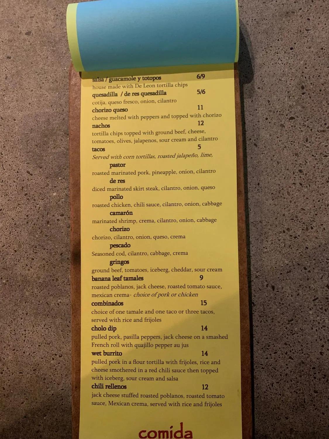 Menu 2