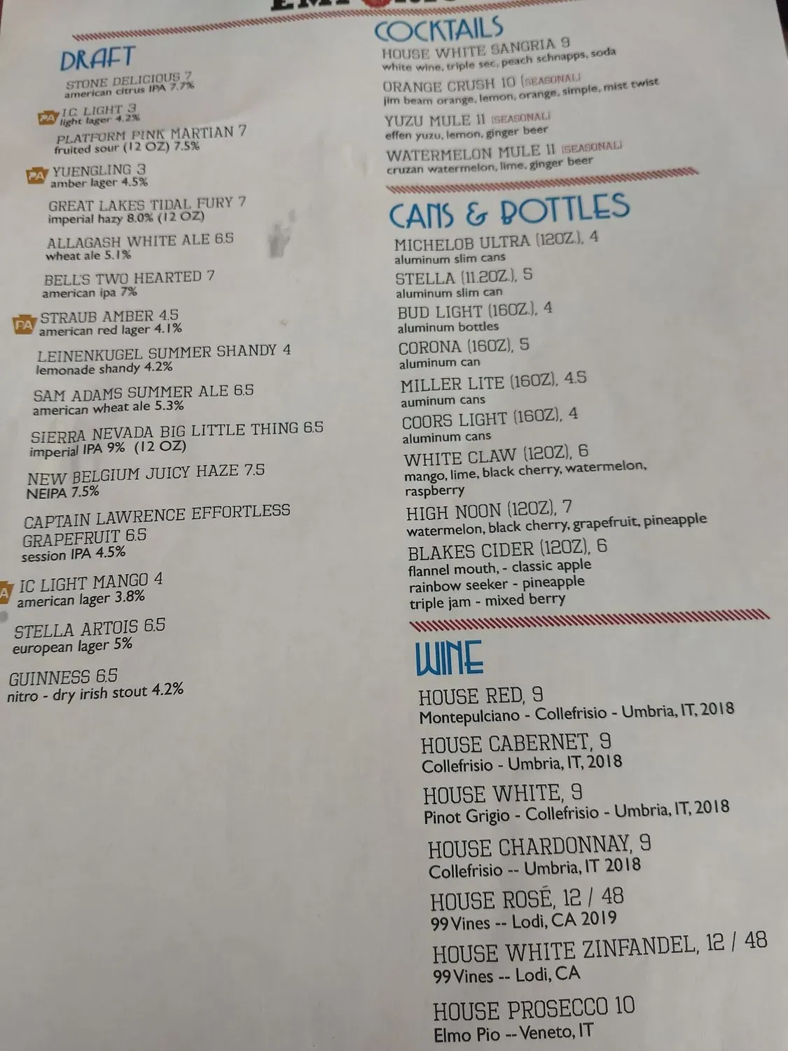 Menu 4