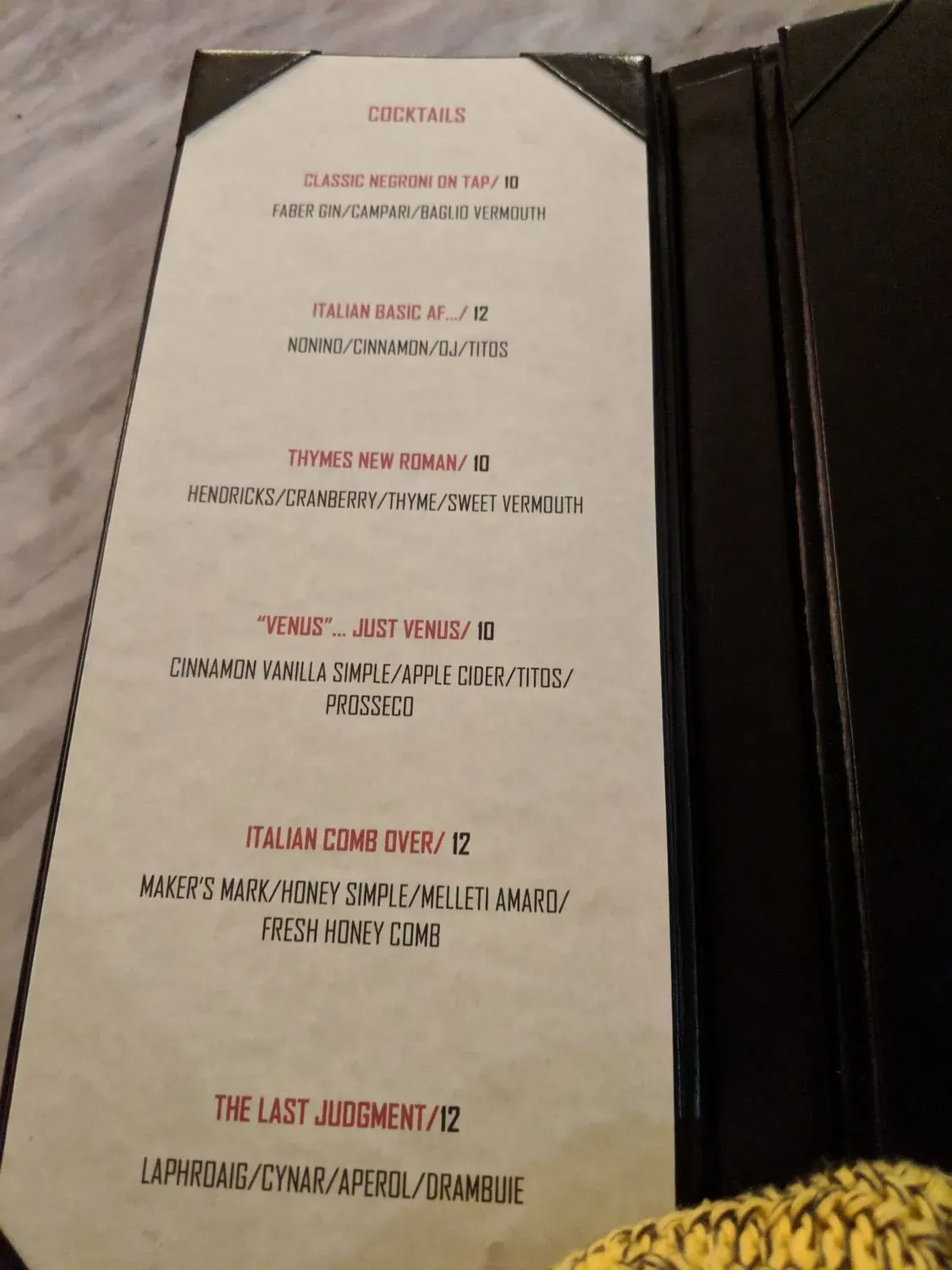 Menu 5