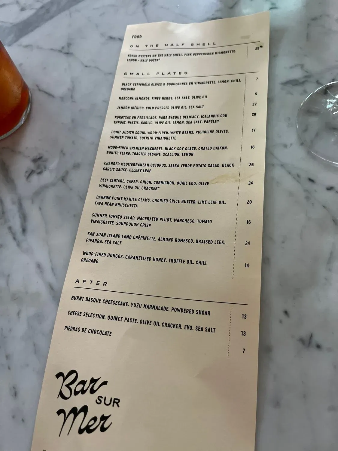 Menu 5