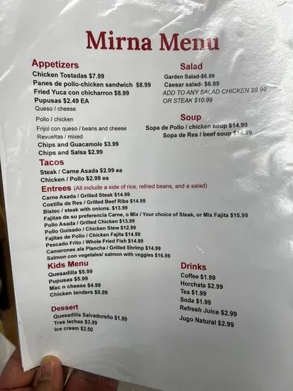 Menu 1