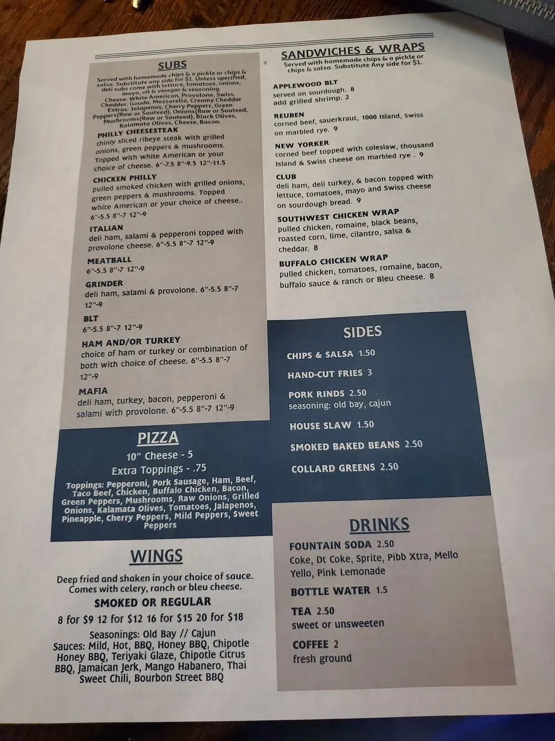 Menu 1