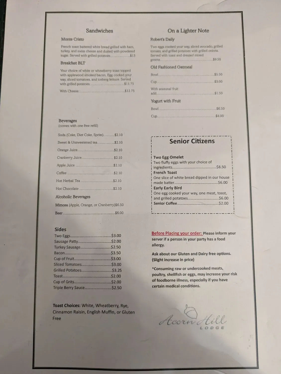 Menu 2