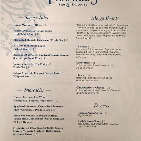 Menu 1