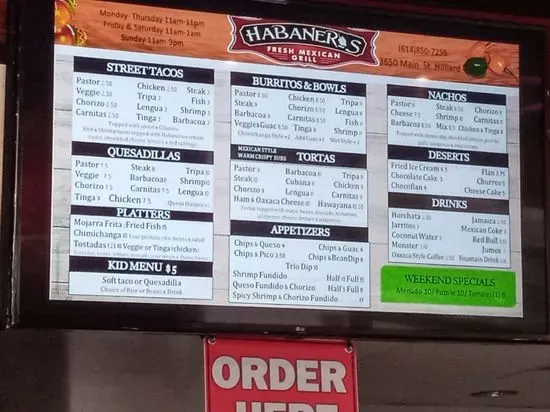 Menu 2