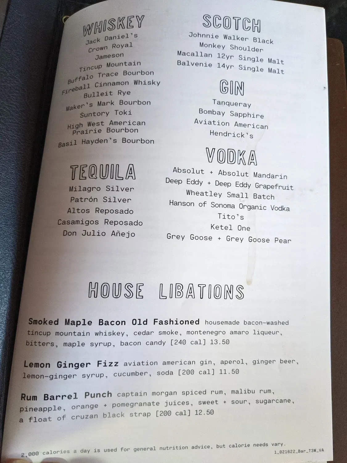 Menu 5