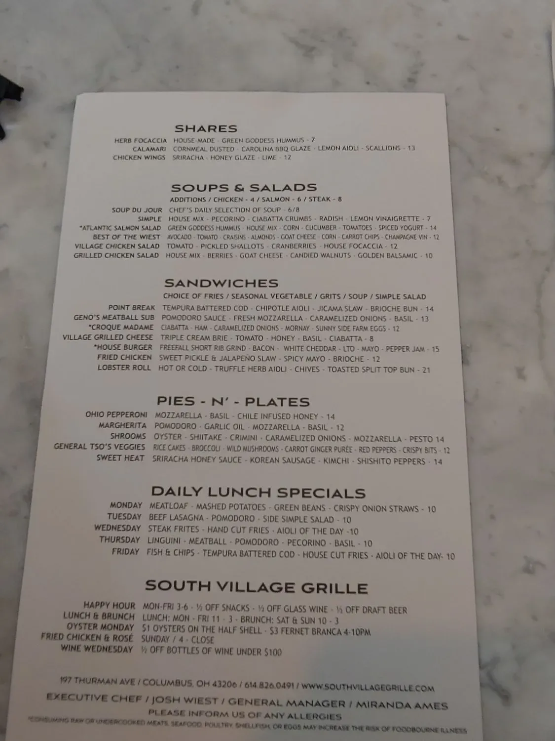 Menu 5