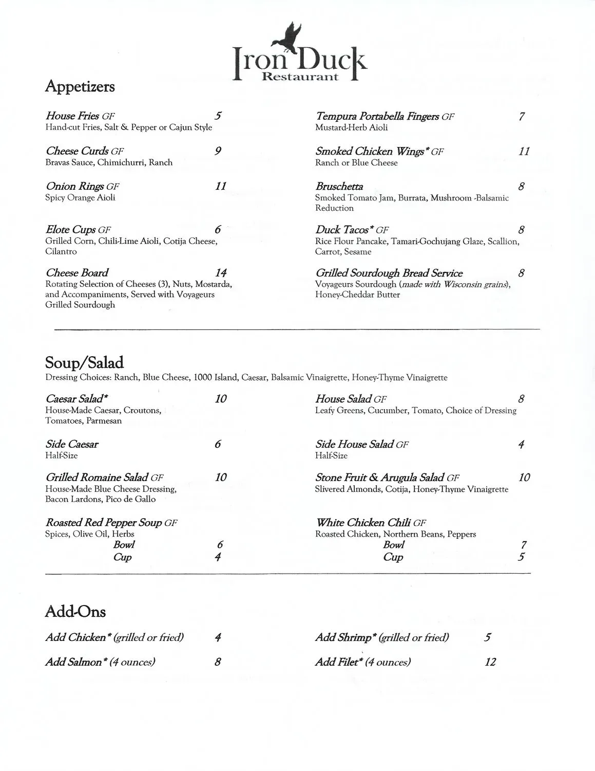 Menu 2