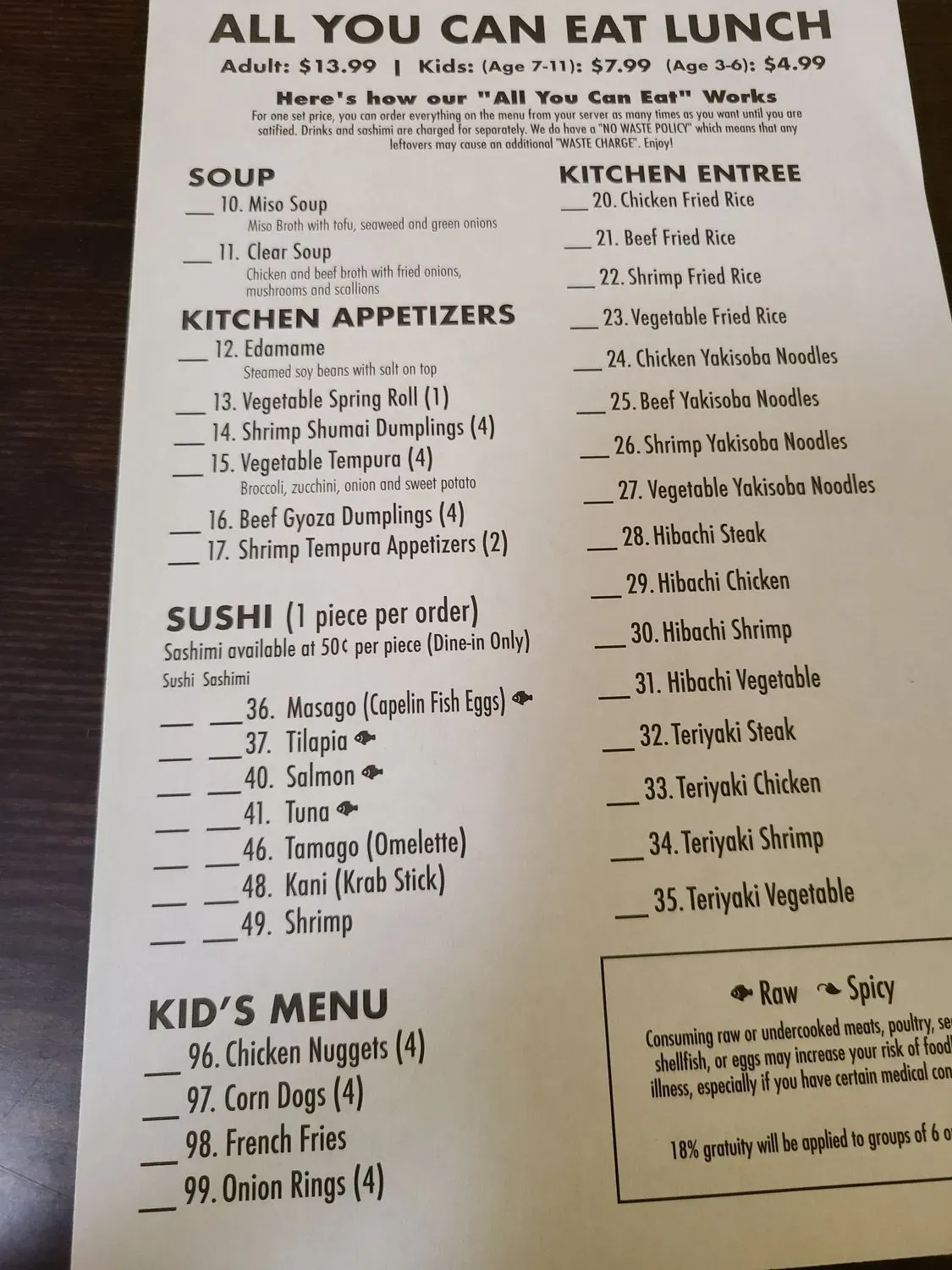 Menu 4