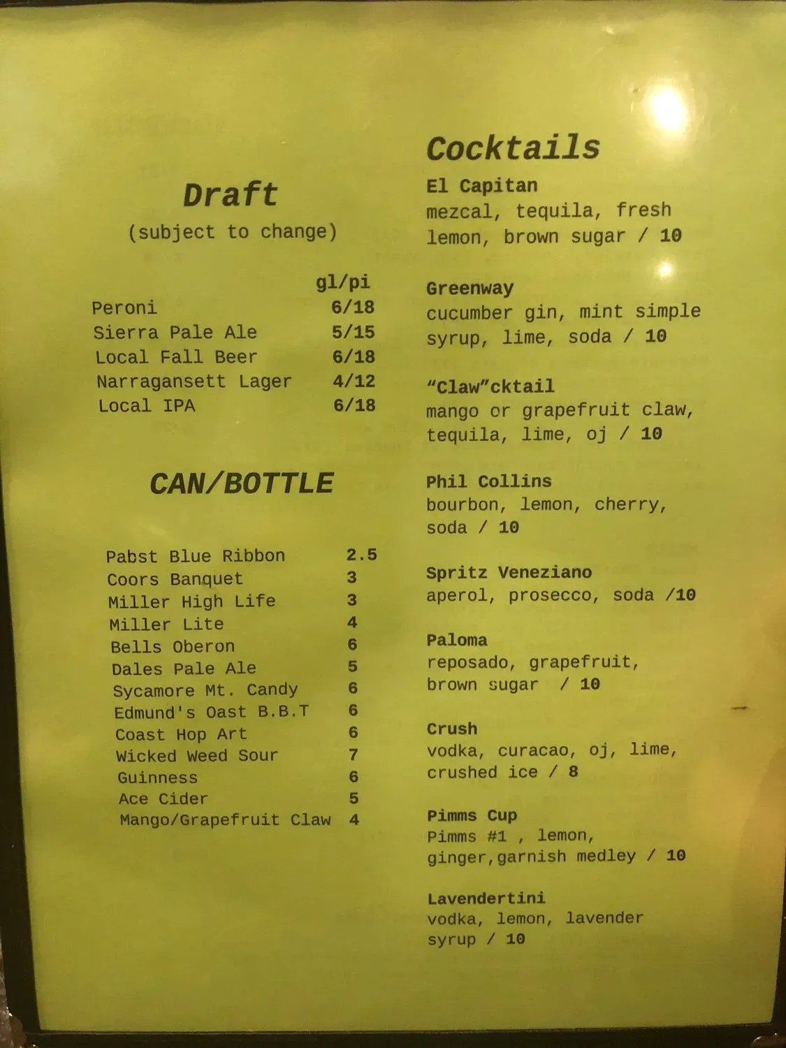 Menu 3