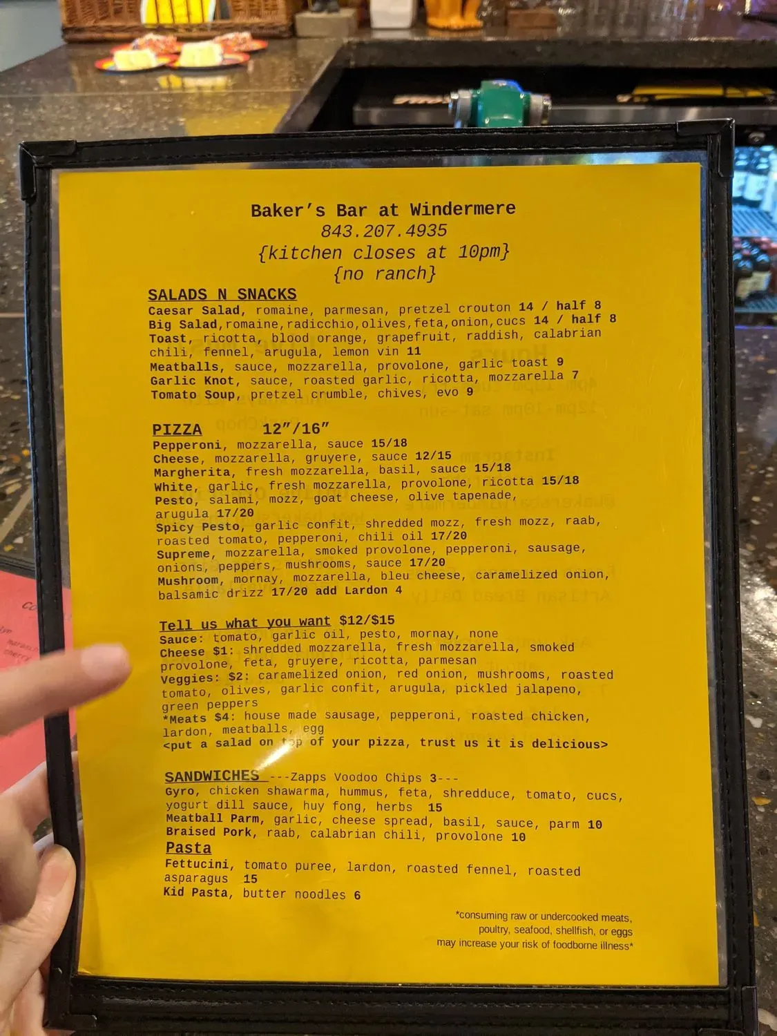 Menu 5