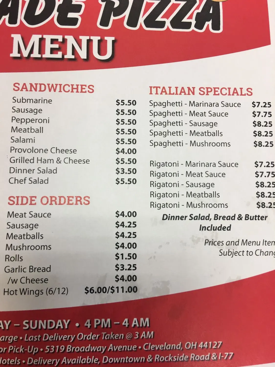 Menu 4