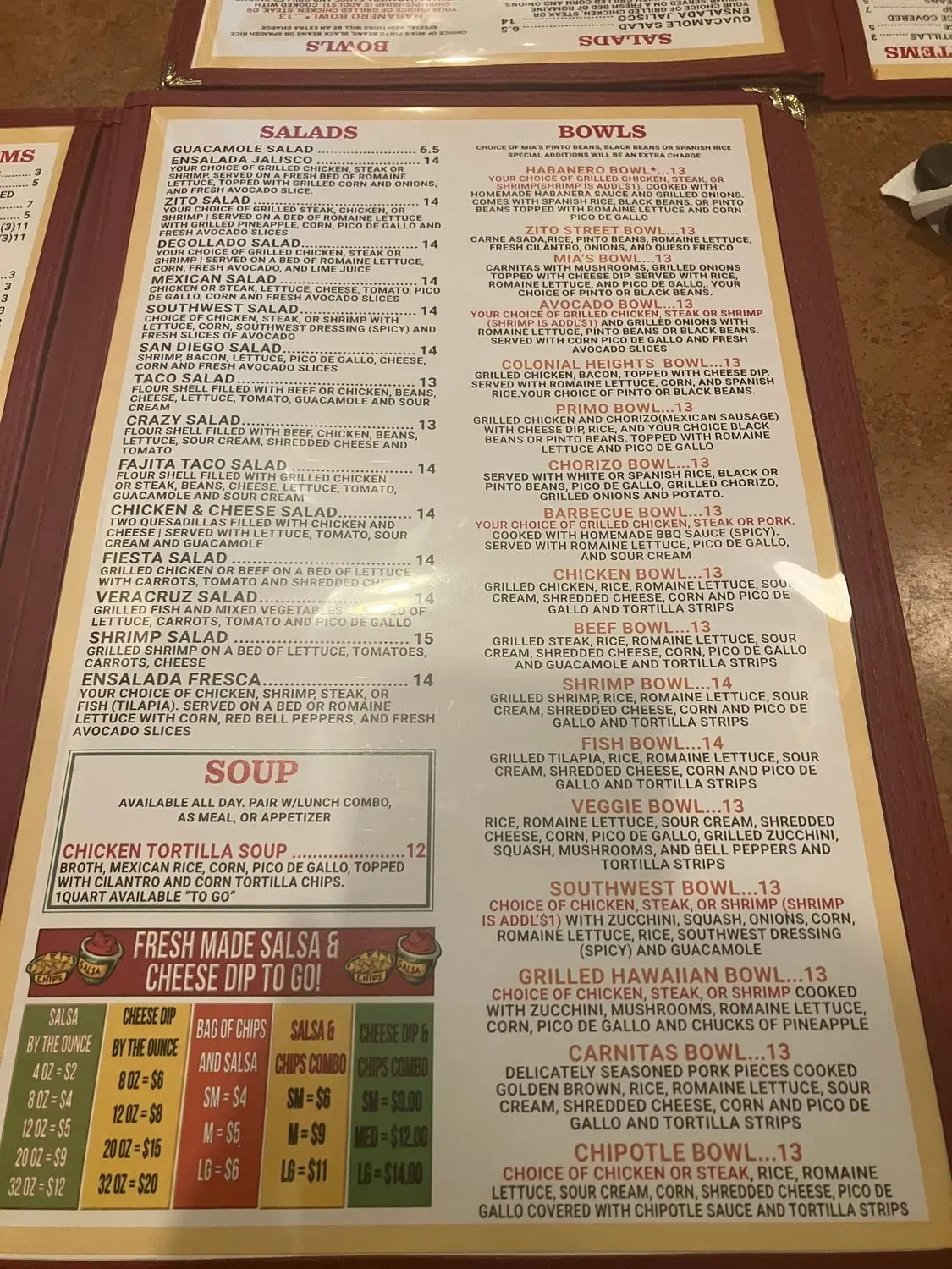 Menu 5