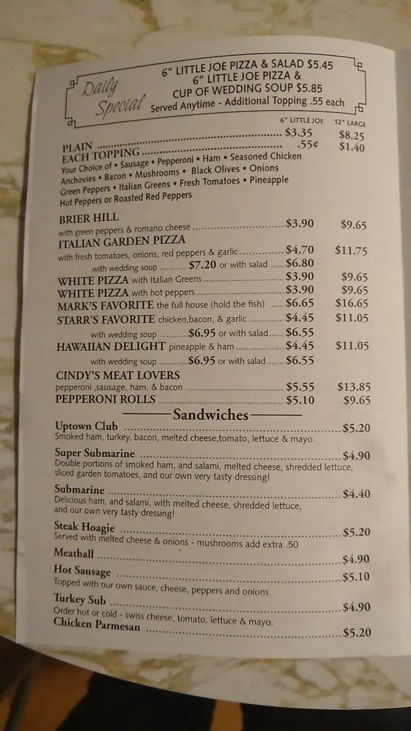 Menu 2