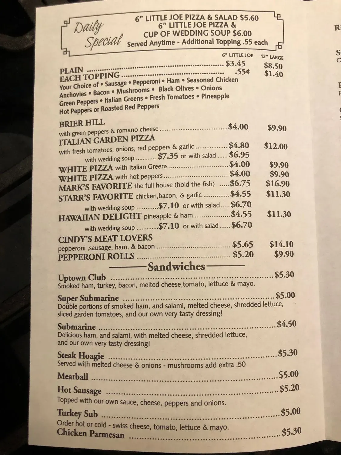 Menu 3