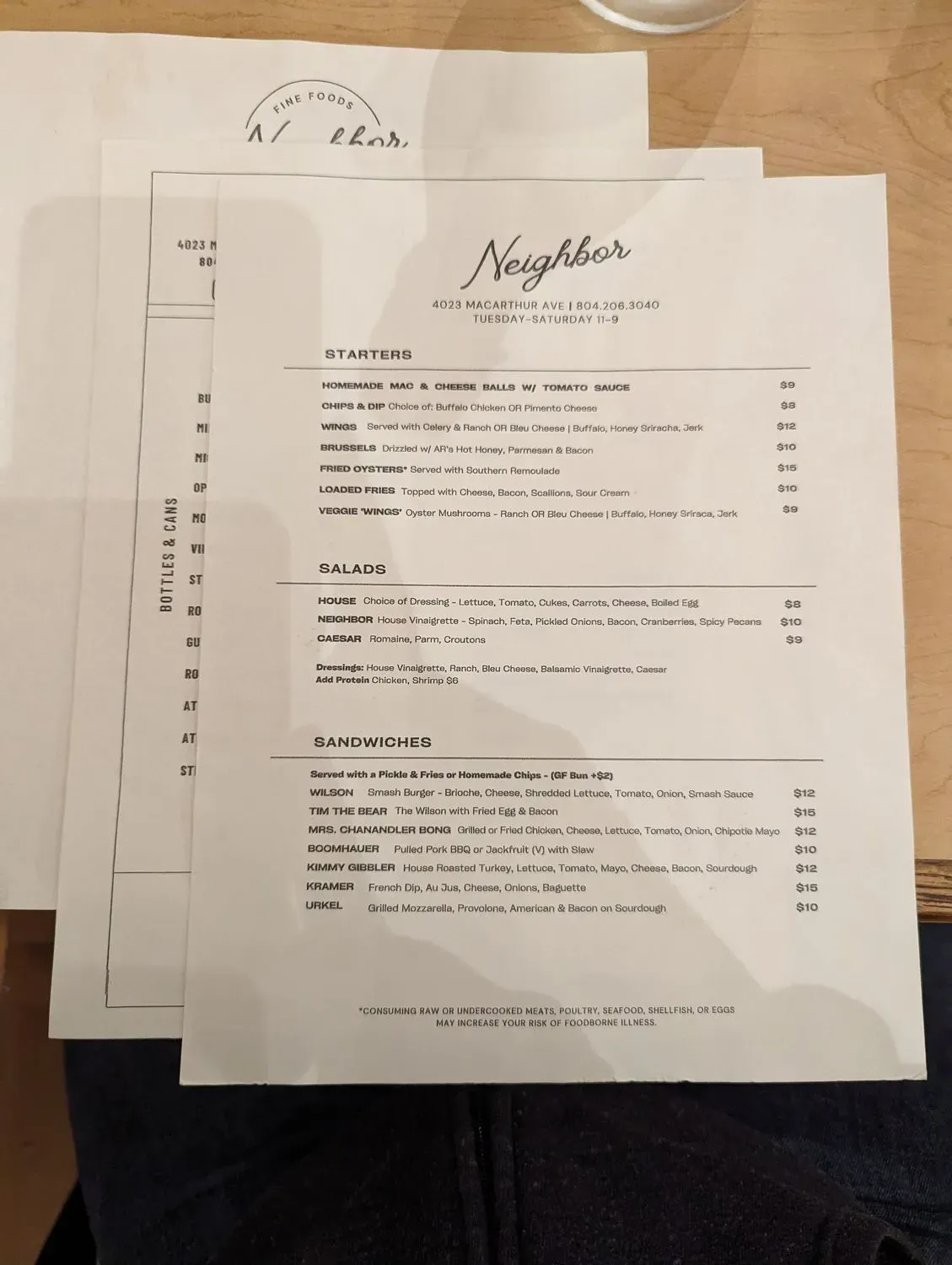 Menu 3