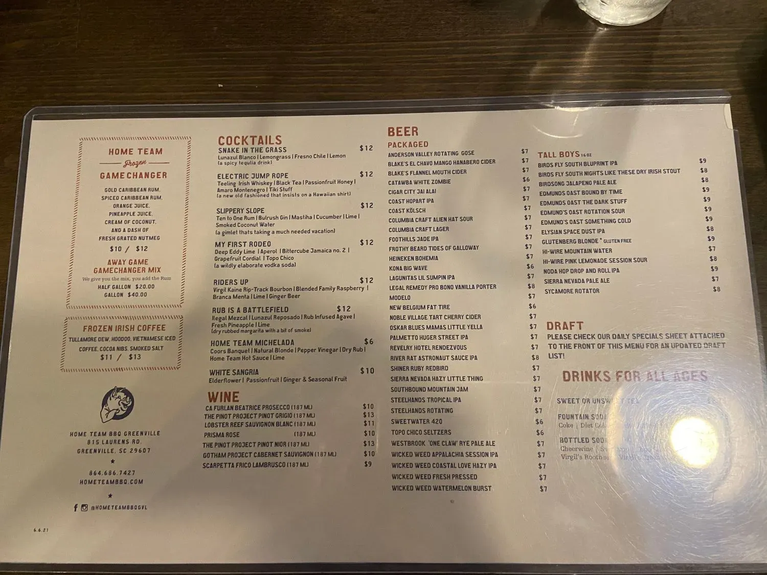 Menu 5