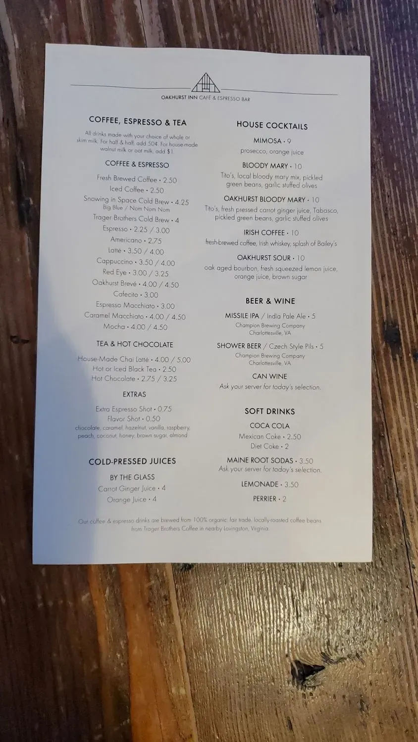 Menu 5