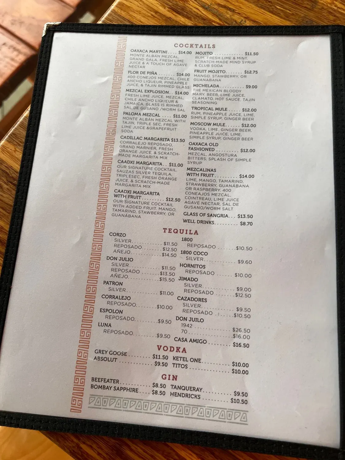 Menu 6