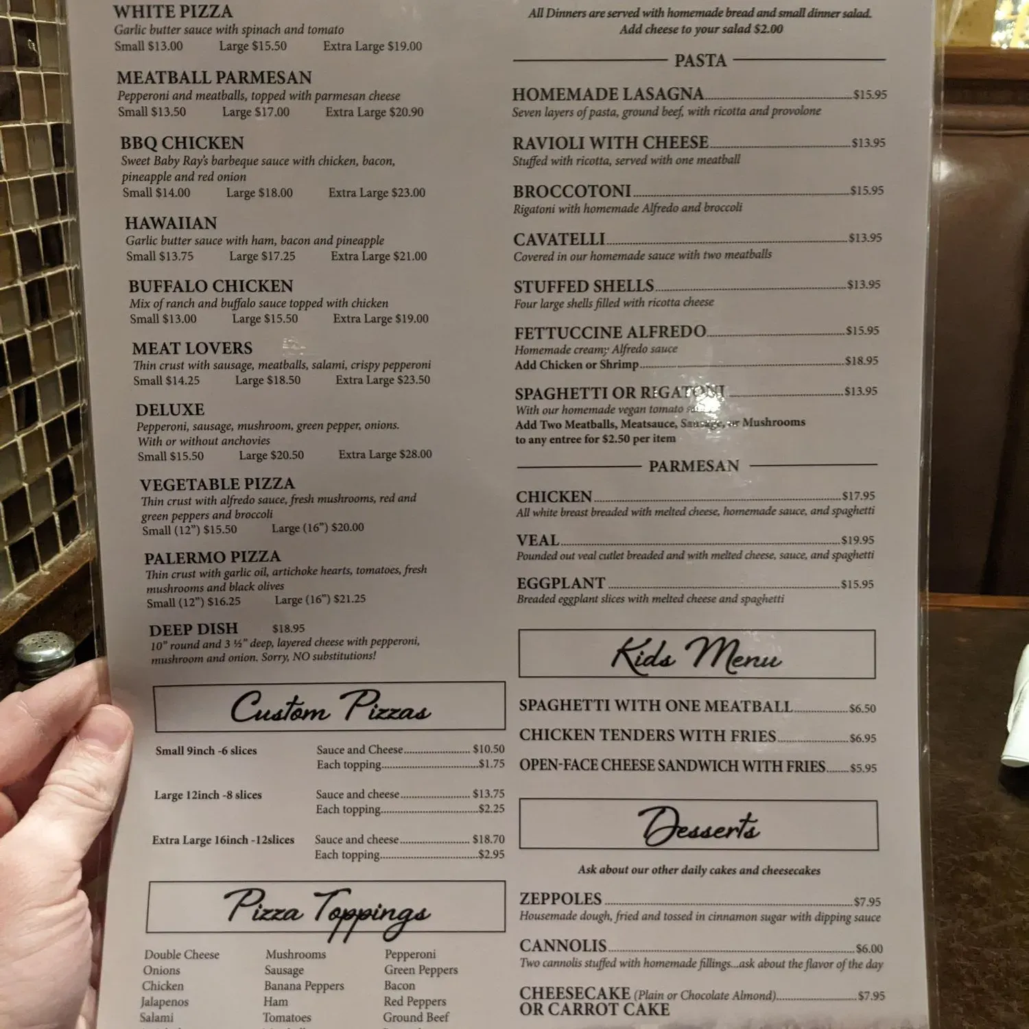 Menu 1