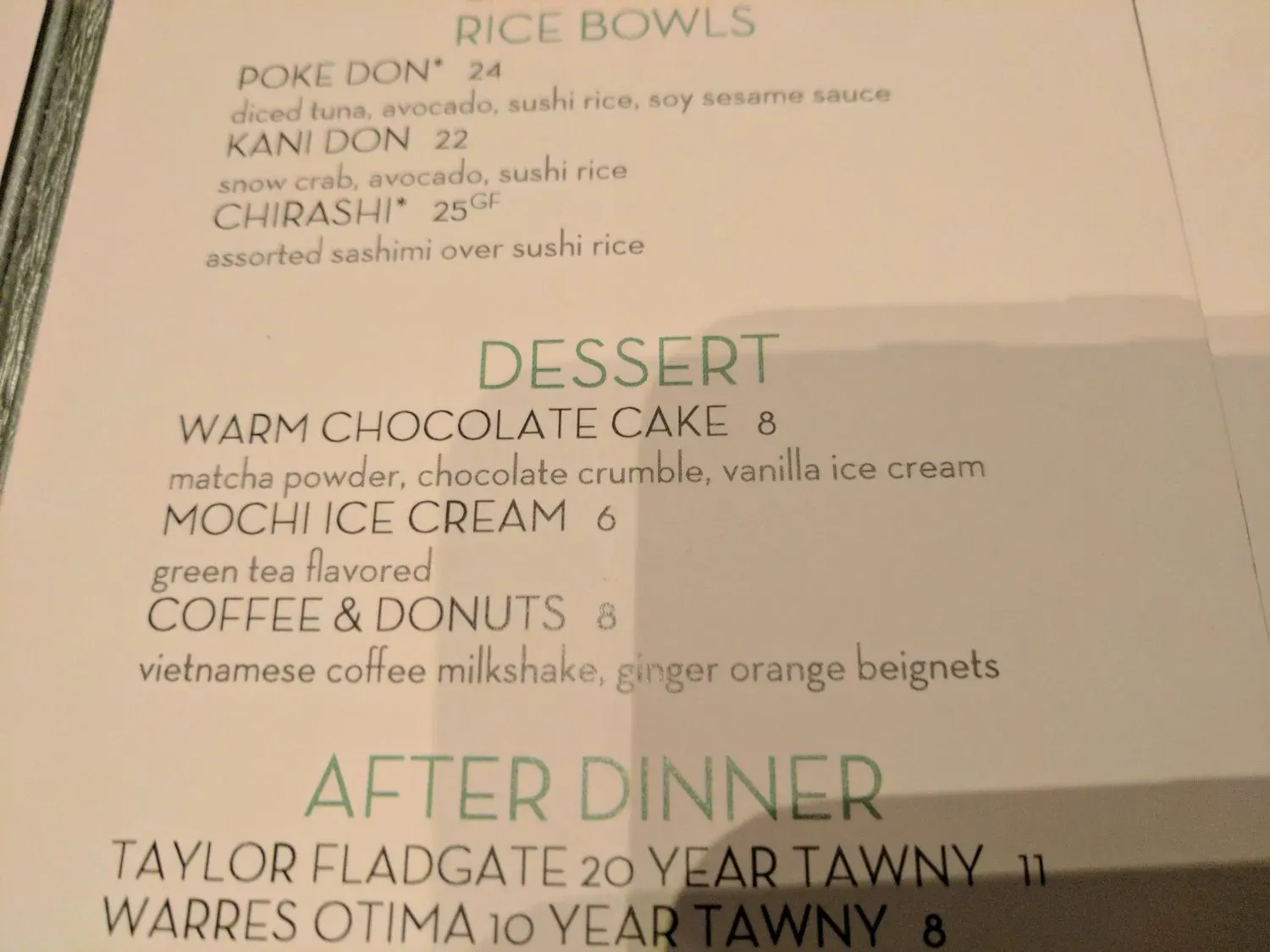 Menu 5