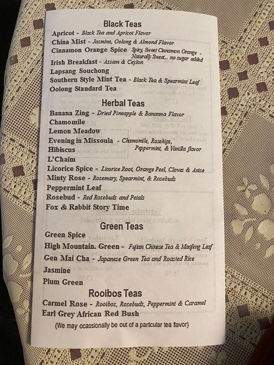 Menu 1