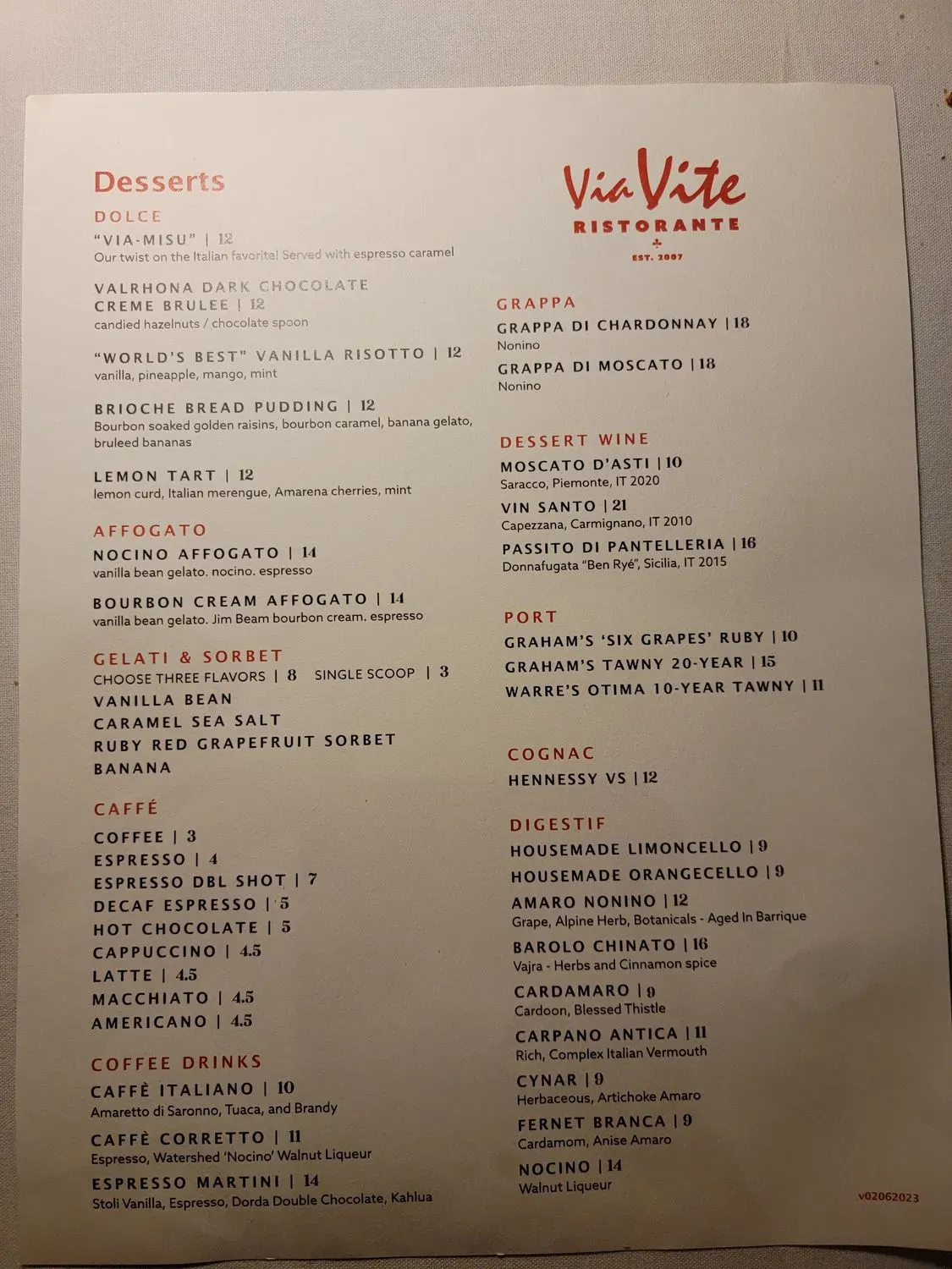 Menu 5