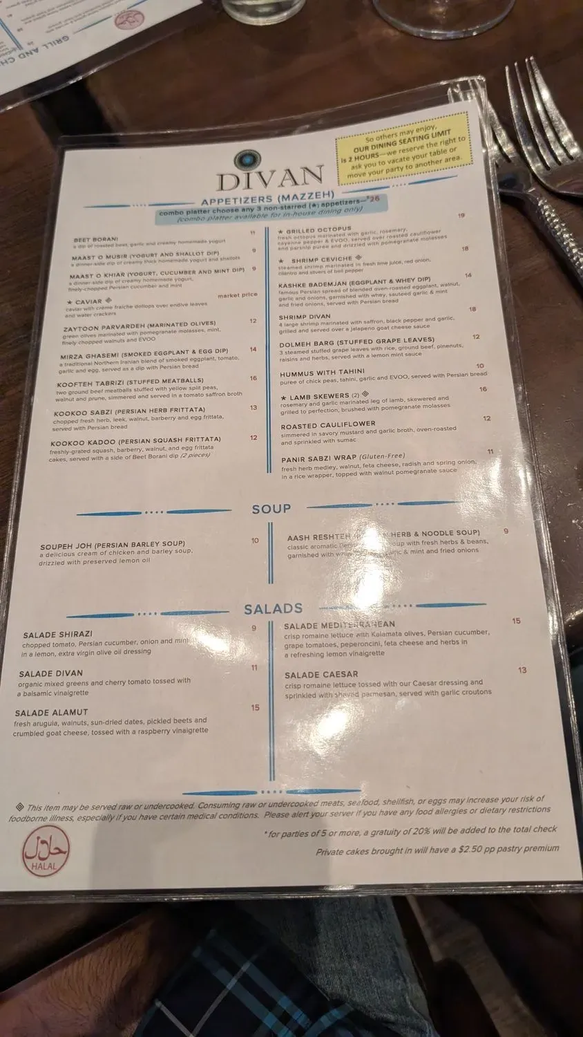 Menu 4