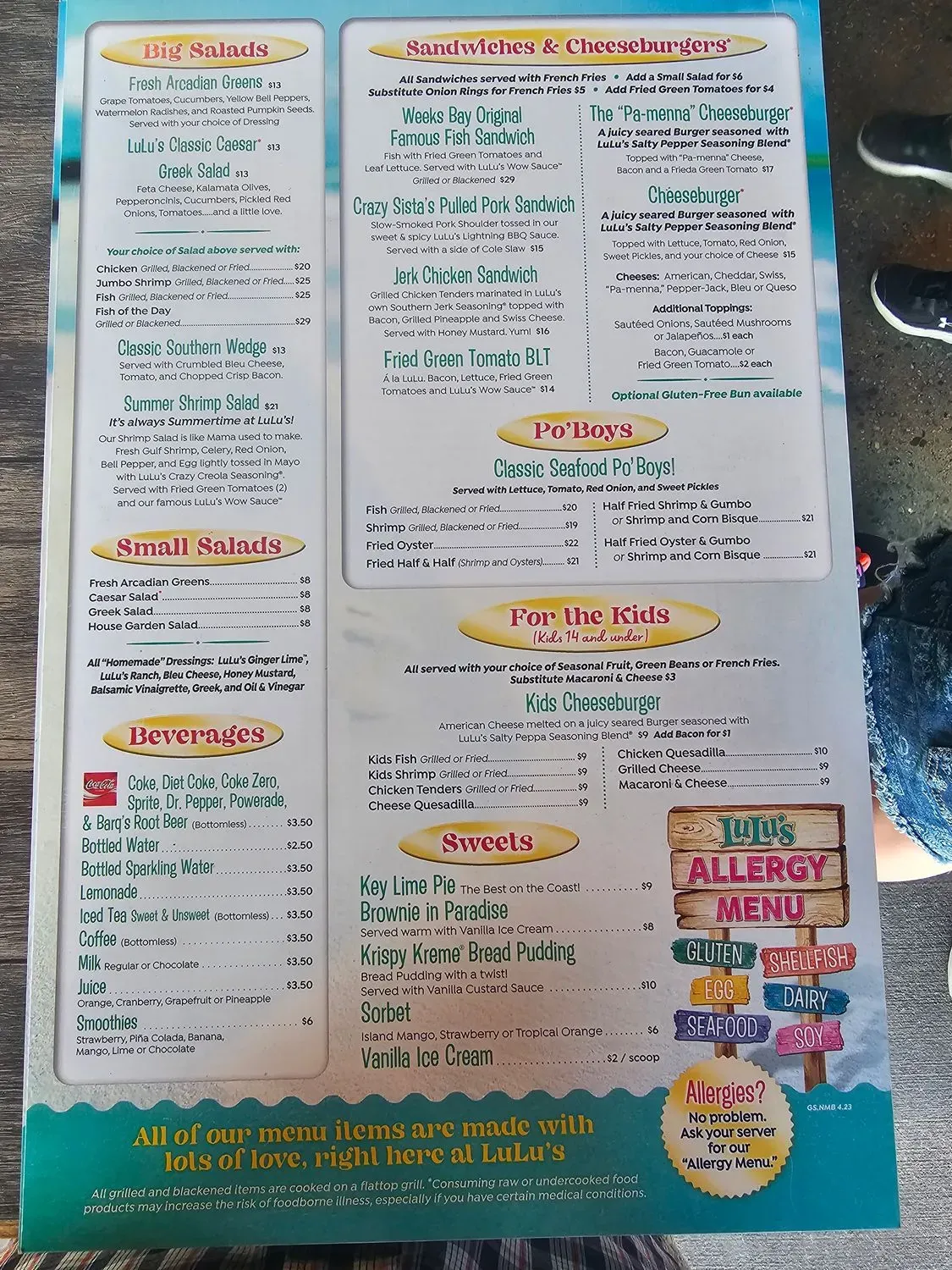 Menu 4