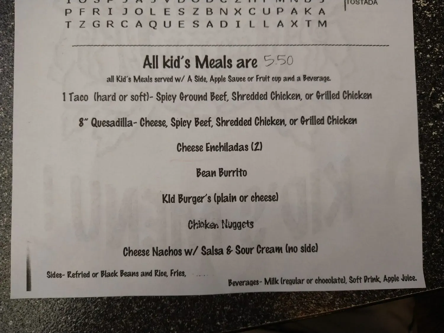 Menu 6