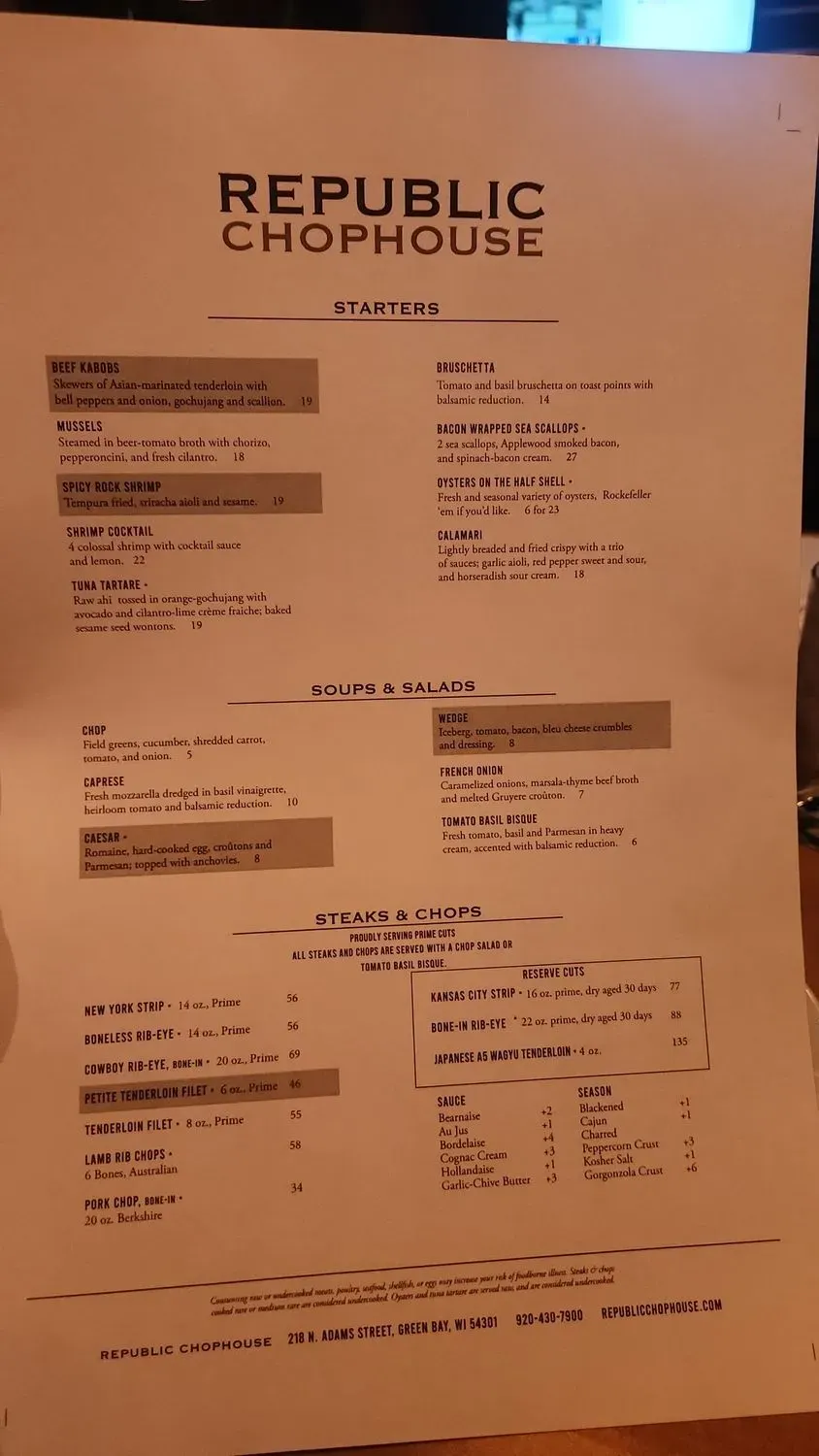 Menu 3